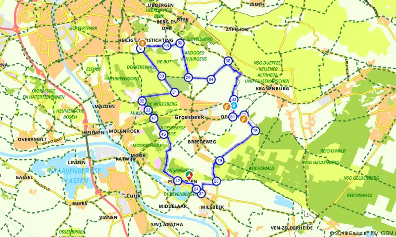 Route in Limburg
