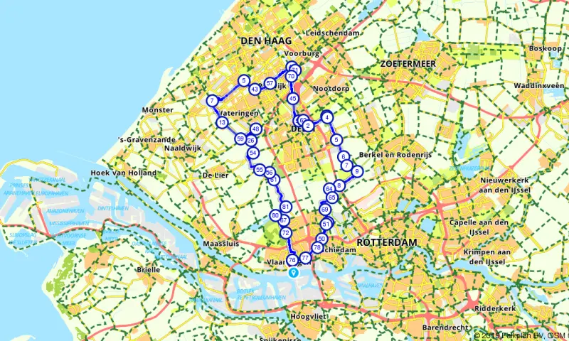 Route Zuid-Holland