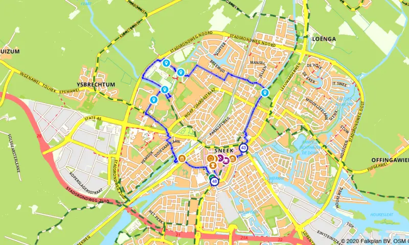 Route in Friesland