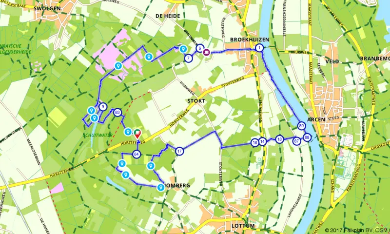 Route in Limburg