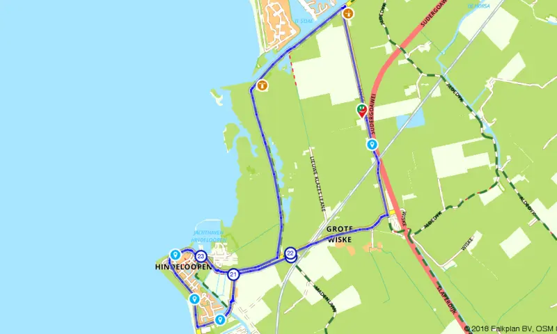 Route in Friesland