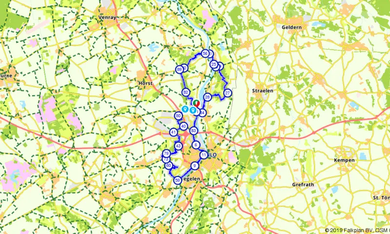 Route in Limburg
