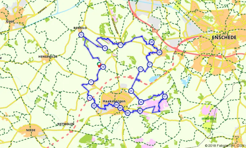 Route in Overijssel