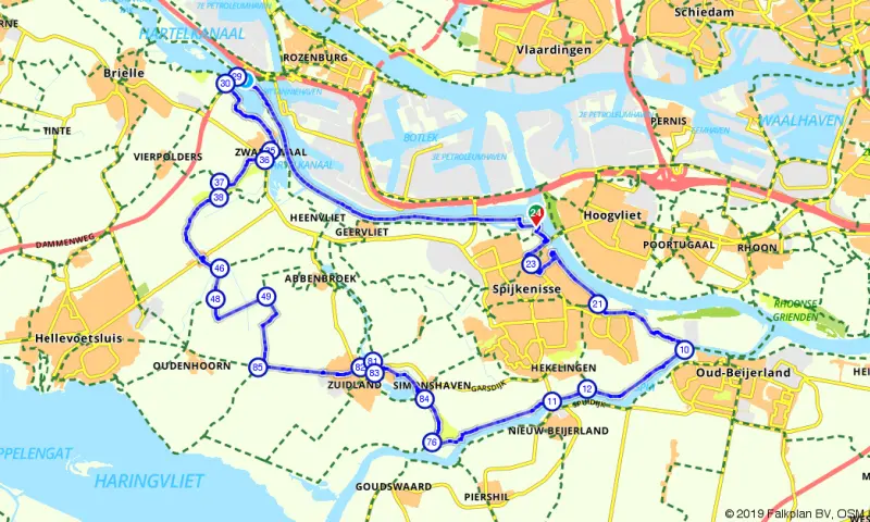 Route Zuid-Holland