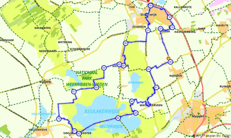 Route in Overijssel