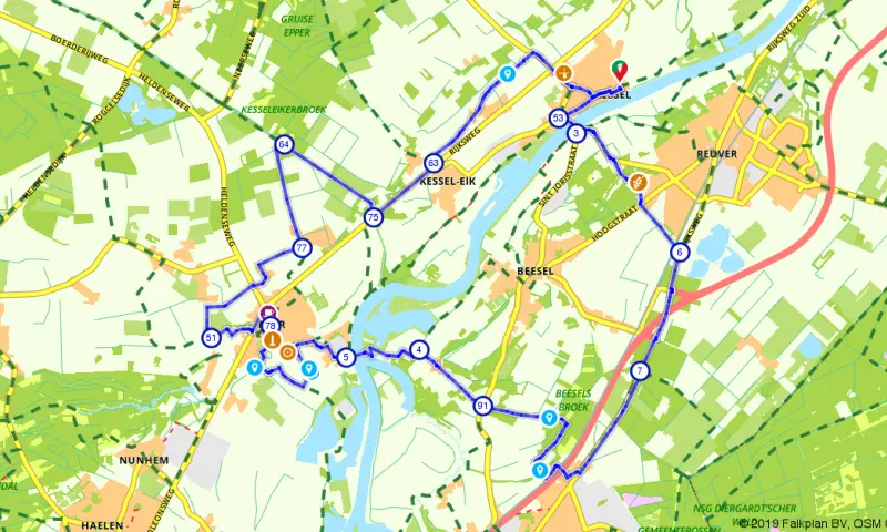 Route in Limburg