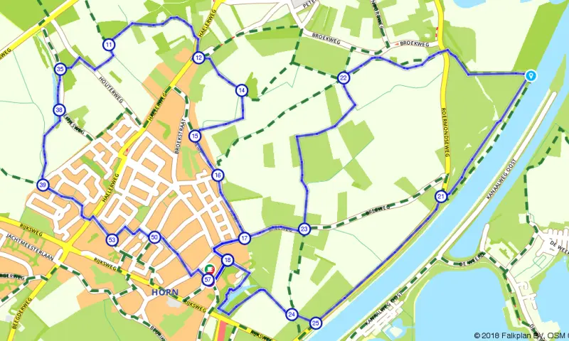 Route in Limburg