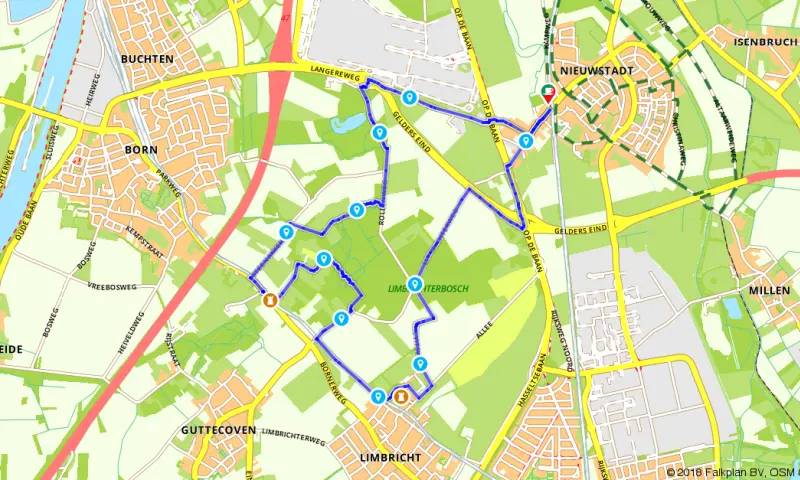 Route in Limburg