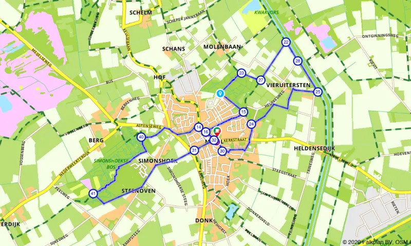 Route in Limburg