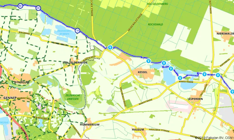 Route in Limburg