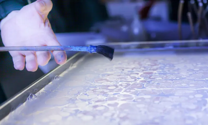 Shot van de workshop van dichtbij