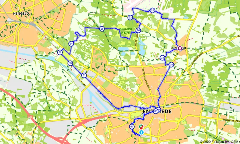 Route in Overijssel