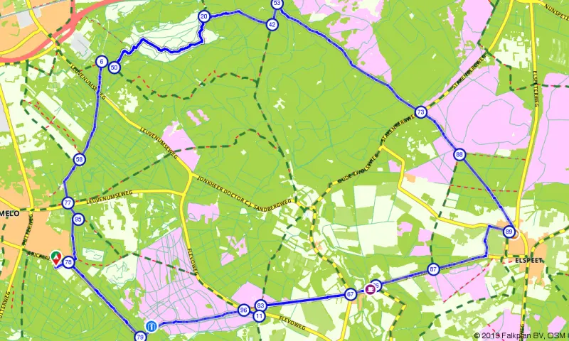 Route in Gelderland