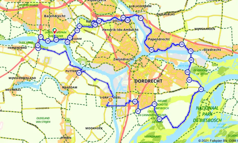 Route Zuid-Holland