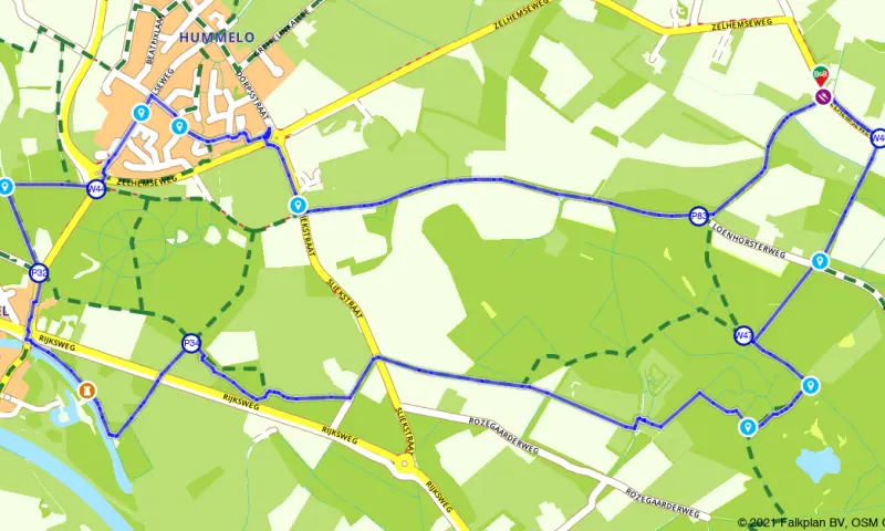 Route in Gelderland