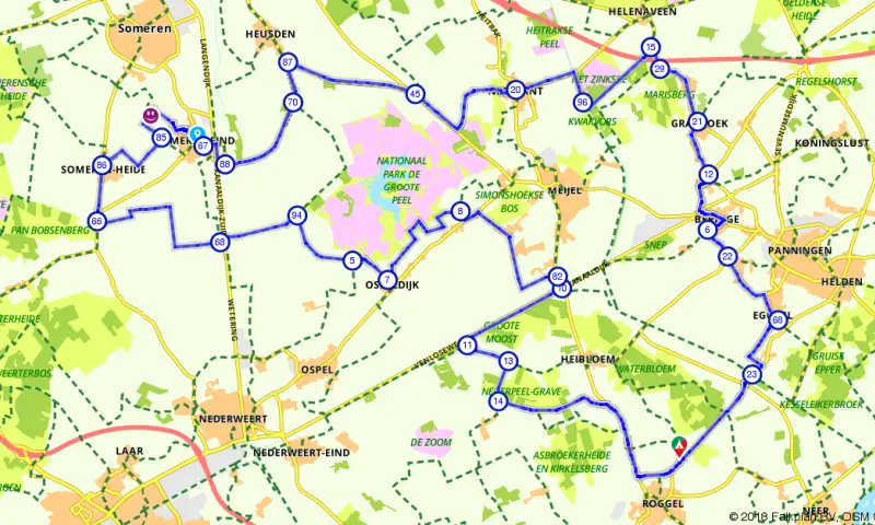 Route in Limburg