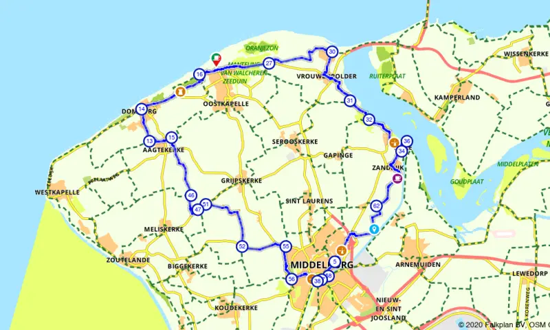 Veere en Middelburg fietsen