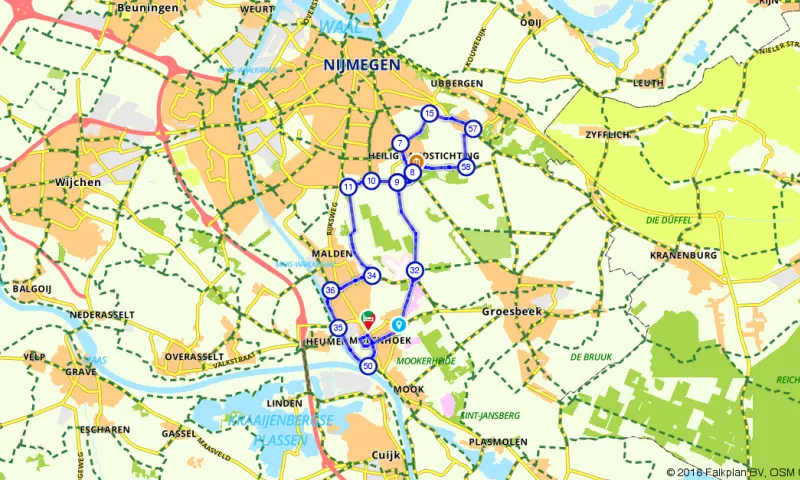 Route in Gelderland