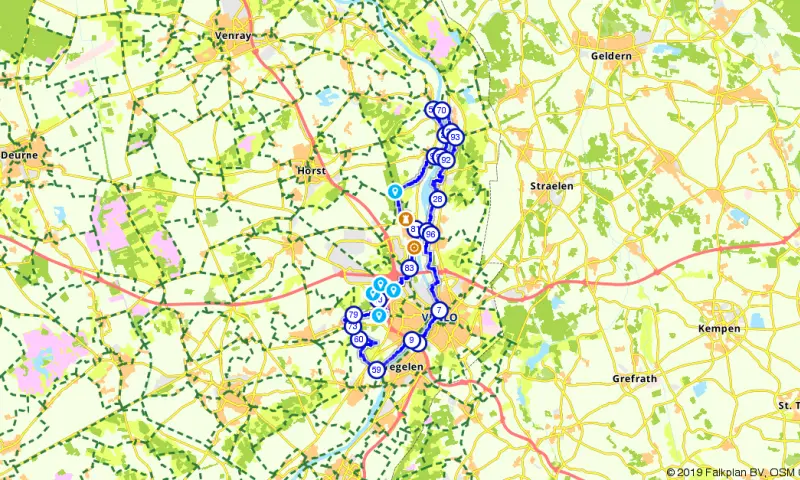 Route in Limburg