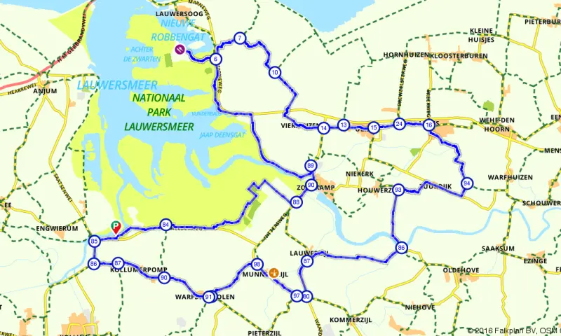 Route in Friesland