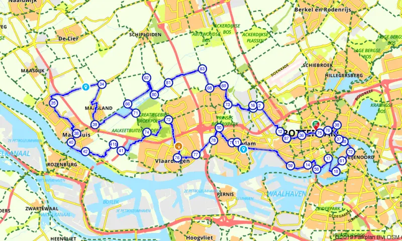 Route Zuid-Holland