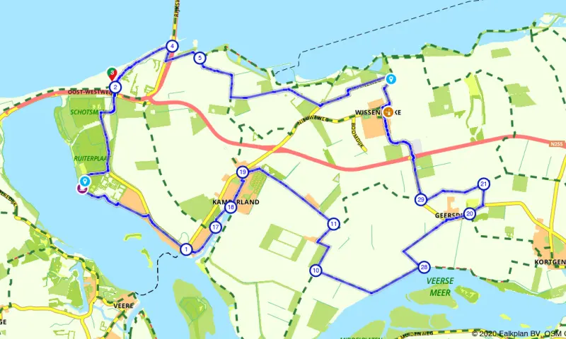 Route in Zeeland