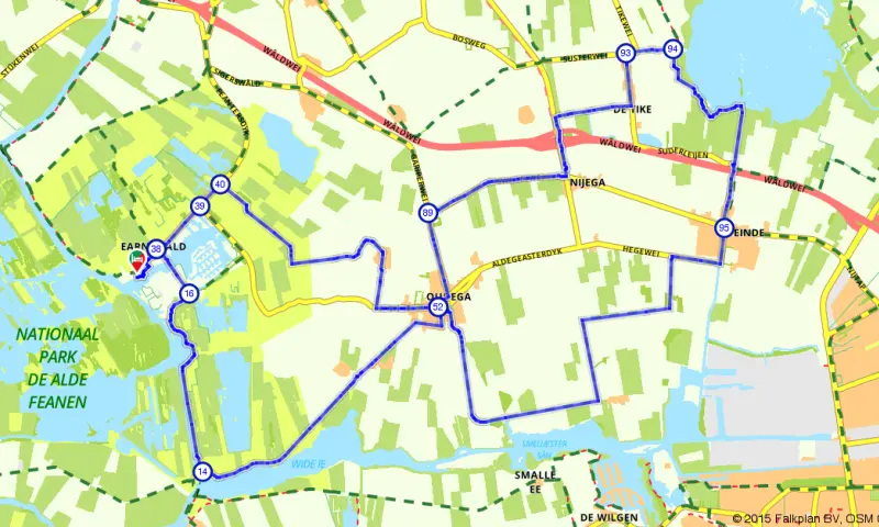 Route in Friesland