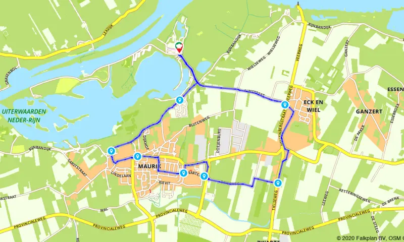 Route in Gelderland