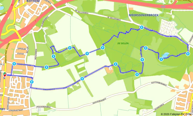 Route in Limburg