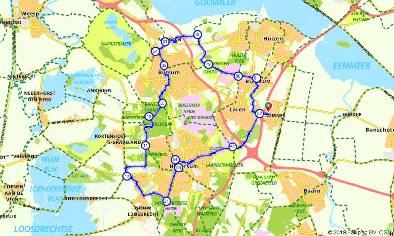 Route in Utrecht