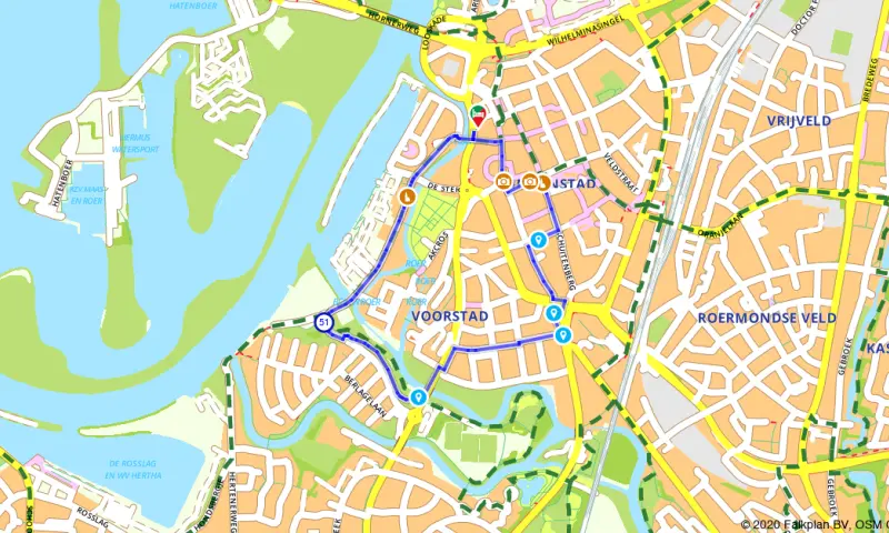 Route in Limburg