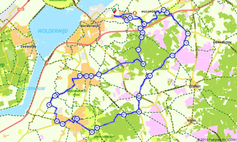 Route in Gelderland