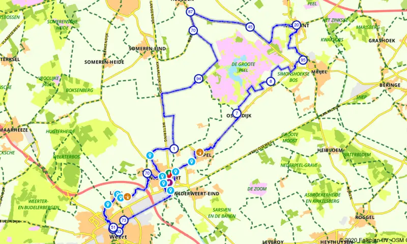Route in Limburg