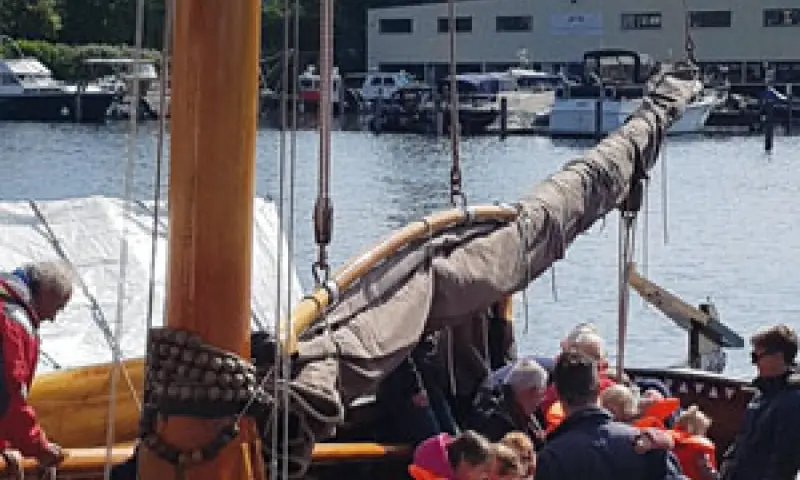 Zeilen met een botter