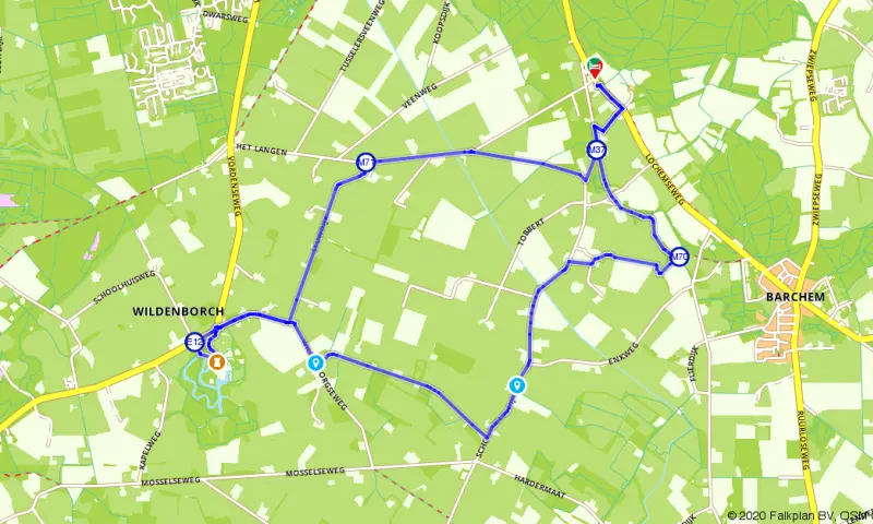 Route in Gelderland