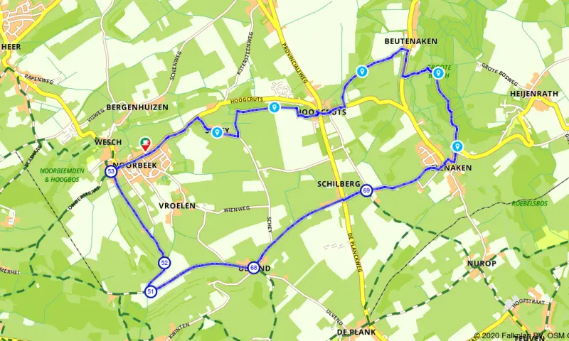 Route in Limburg