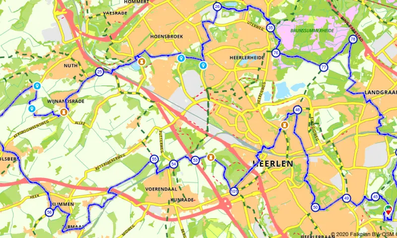 Route in Limburg