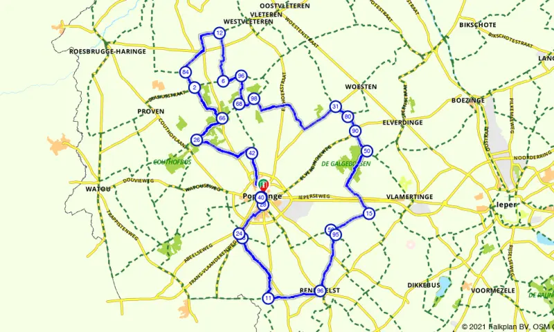 Route in het buitenland