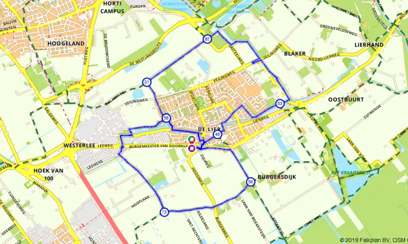 Route Zuid-Holland