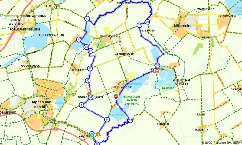 Route Zuid-Holland