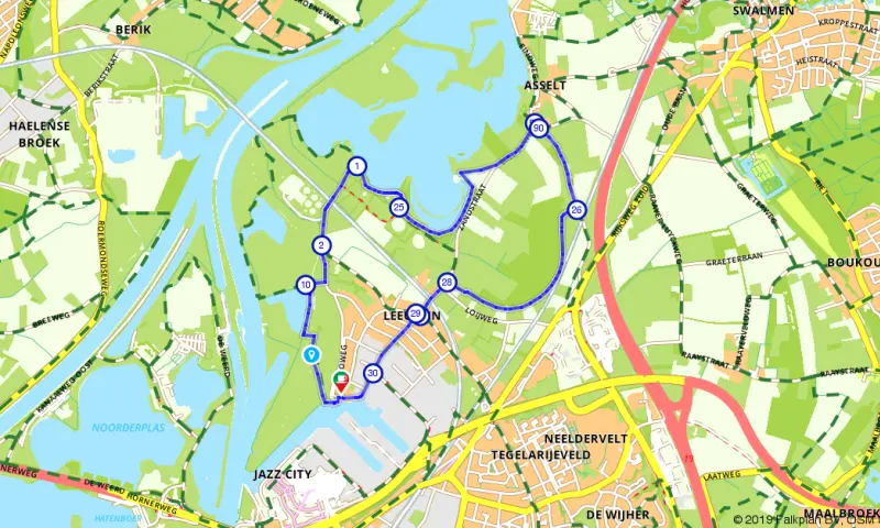 Route in Limburg
