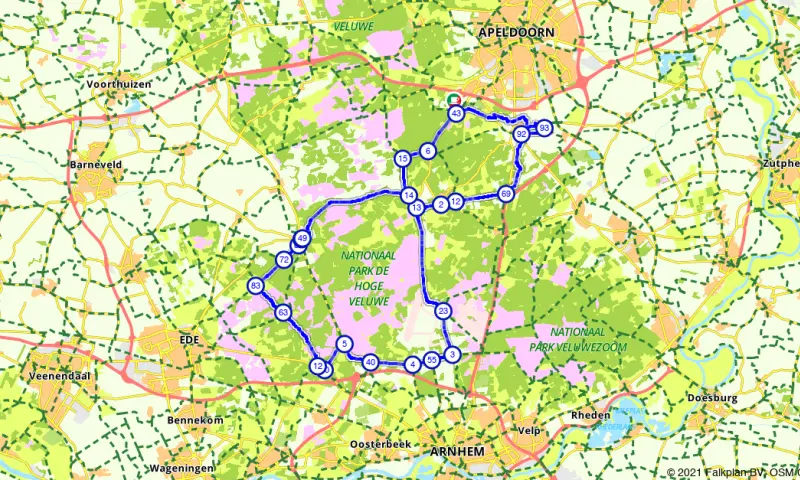Route in Gelderland