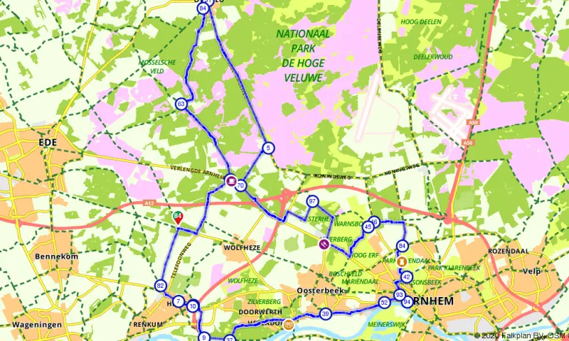 Route in Gelderland