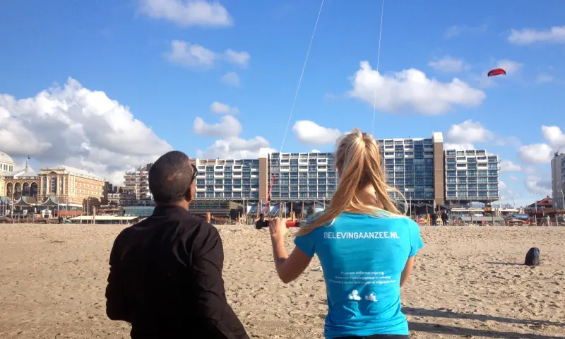 Op Scheveningen strand