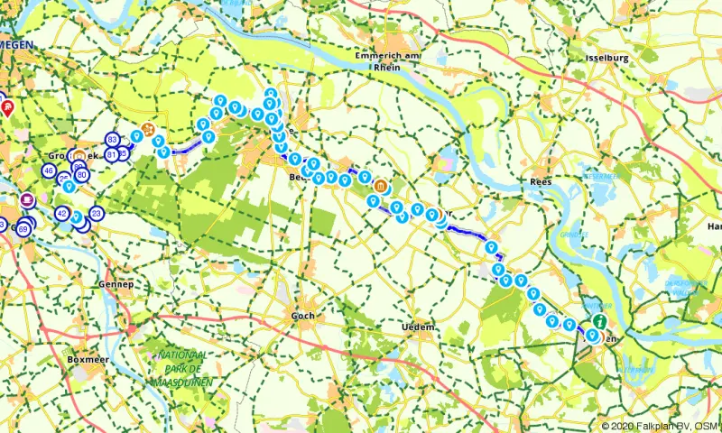 Route in het buitenland