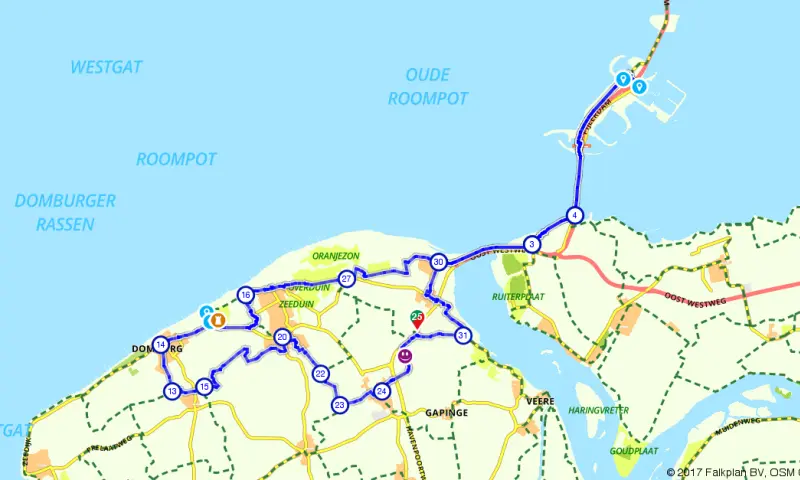 Route in Zeeland