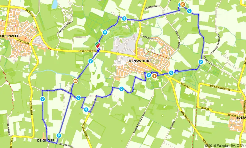Route in Utrecht