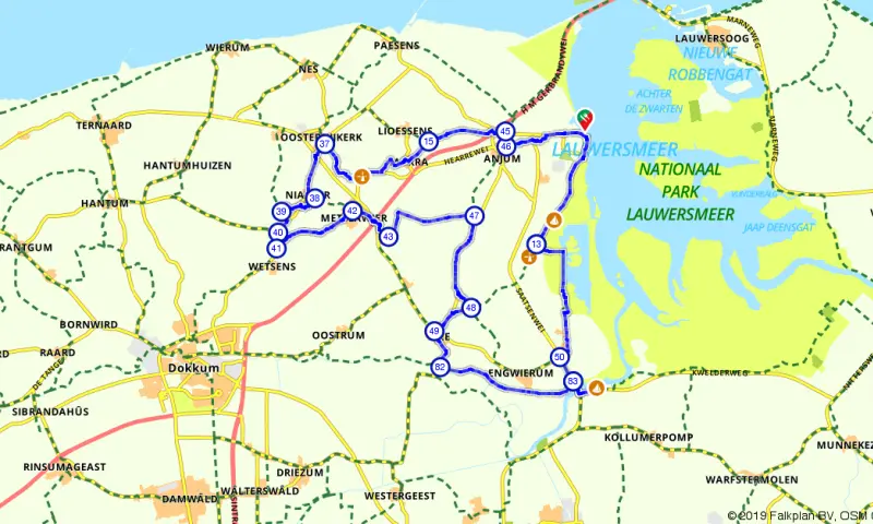 Route in Friesland