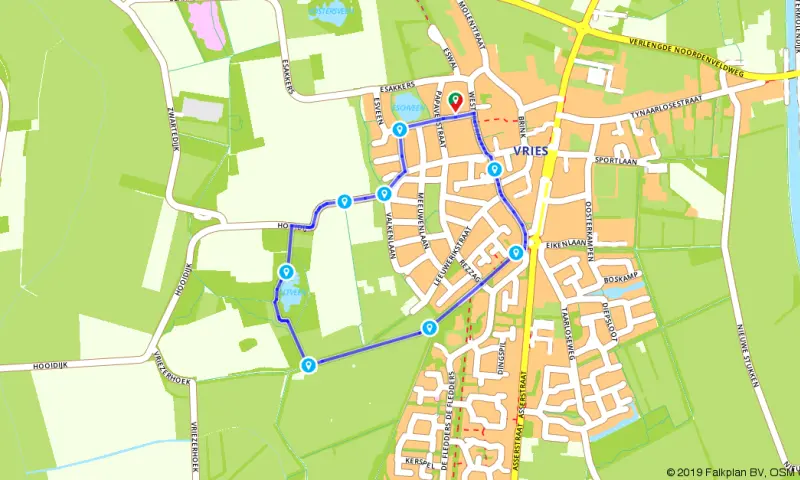 Route in Drenthe