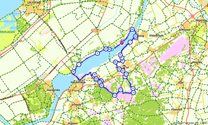 Route in Gelderland
